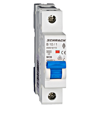 Întreruptor automat modular (MCB) AMPARO 6kA, B 10A, 1-pol SCHRACK