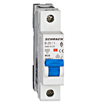 Întreruptor automat modular (MCB) AMPARO 6kA, B 20A, 1-pol SCHRACK