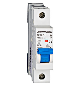 Întreruptor automat modular (MCB) AMPARO 6kA, B 32A, 1-pol SCHCK