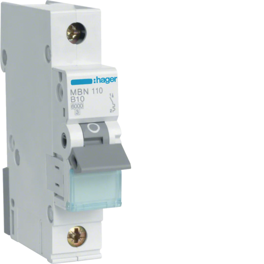 Disjunctor 1P 6kA B-10A 1M HAGER MBN110 
