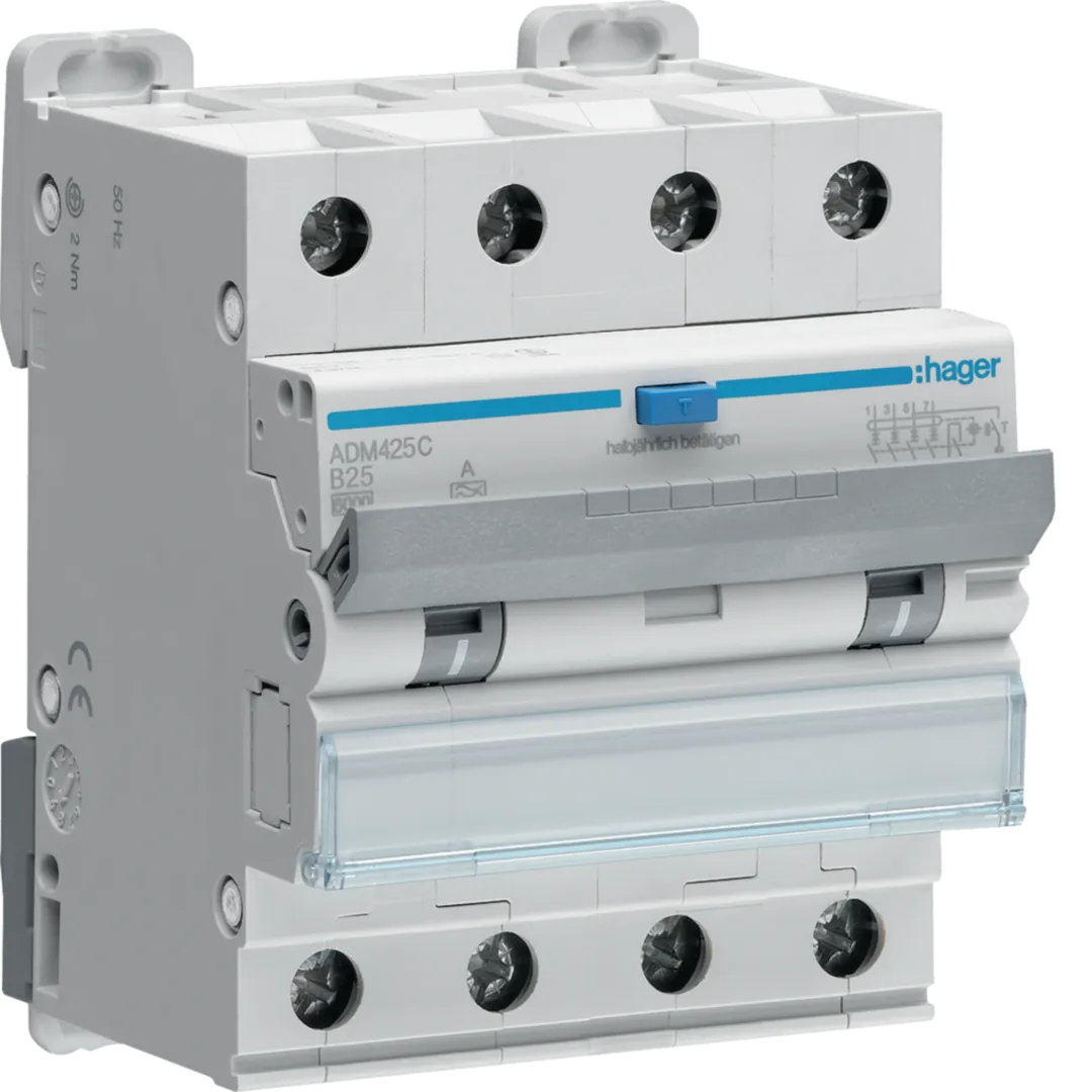 Disjunctor diferential 4P 6kA B-25A 30mA tip A