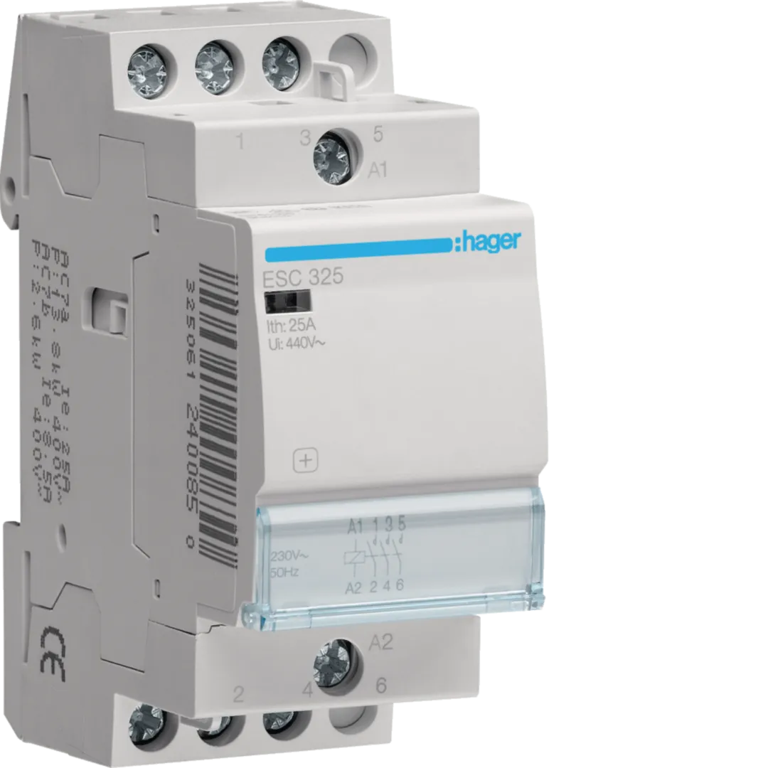 Contactor, 25A, 3ND, 230V
