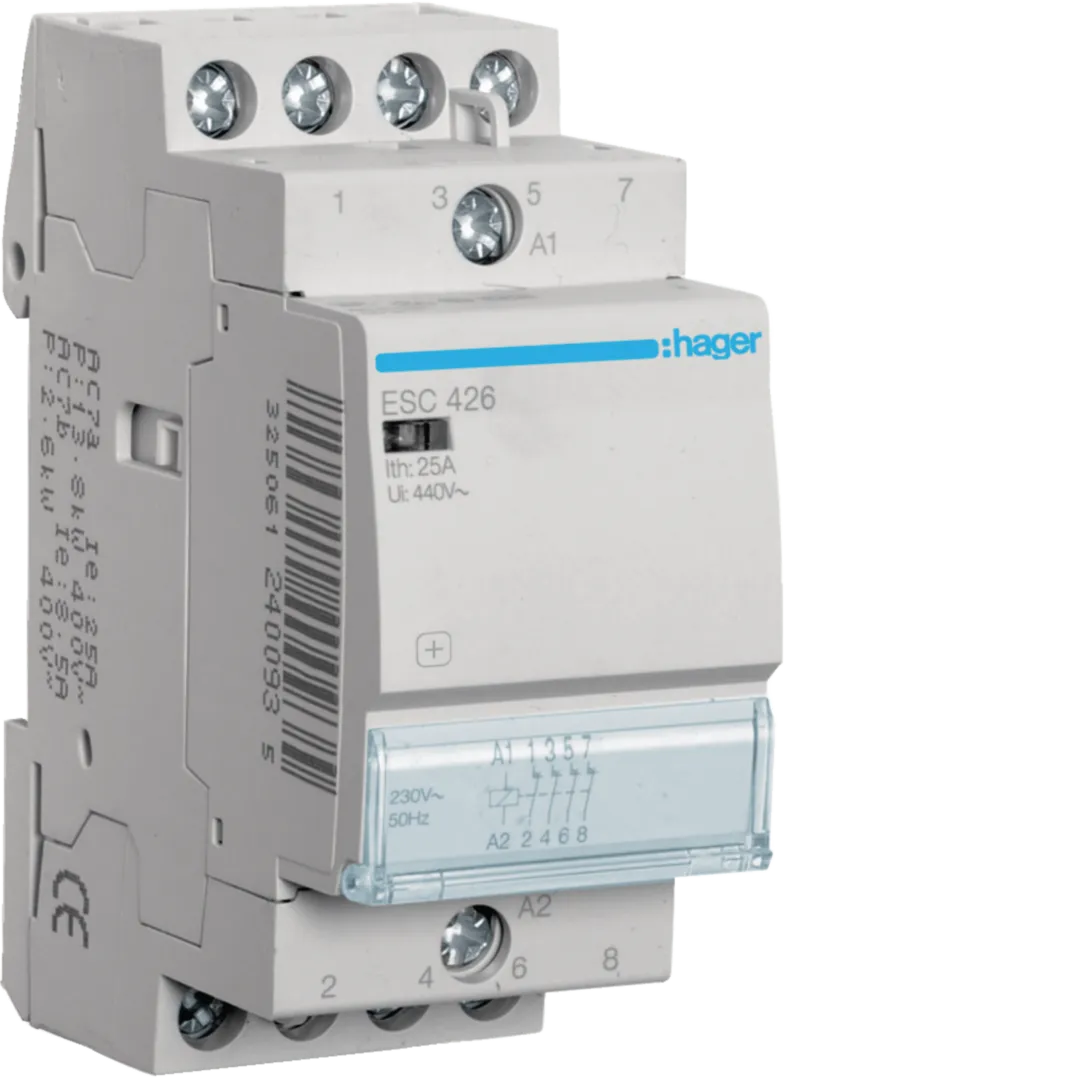Contactor, 25A, 4NI, 230V