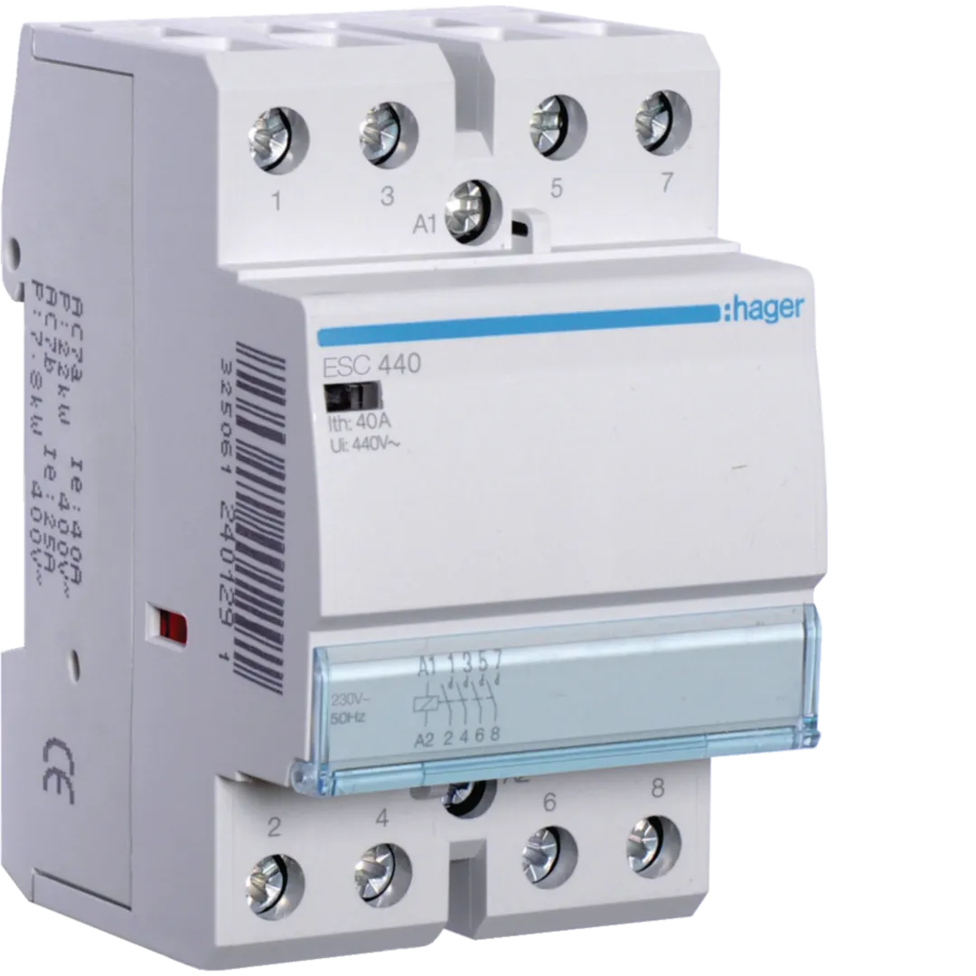 Contactor, 40A, 4ND, 230V