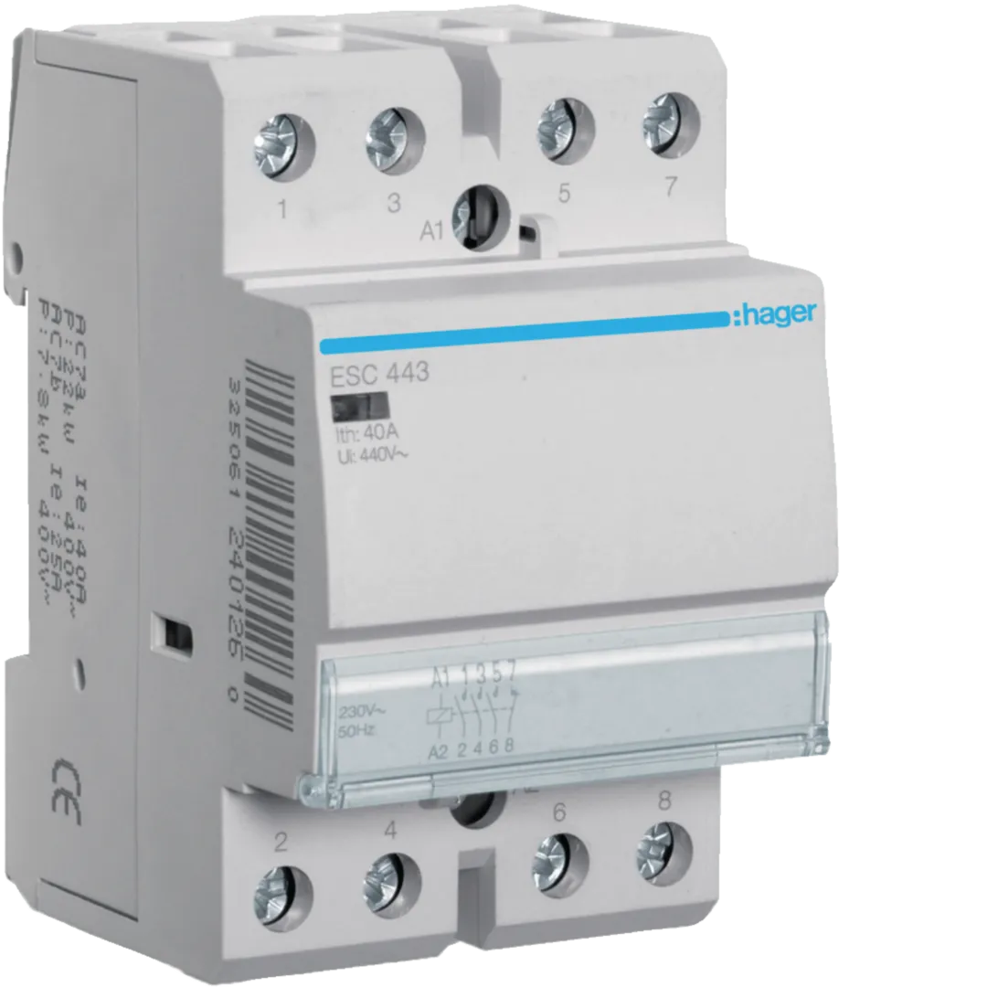 Contactor, 40A, 3ND/1NI, 230V