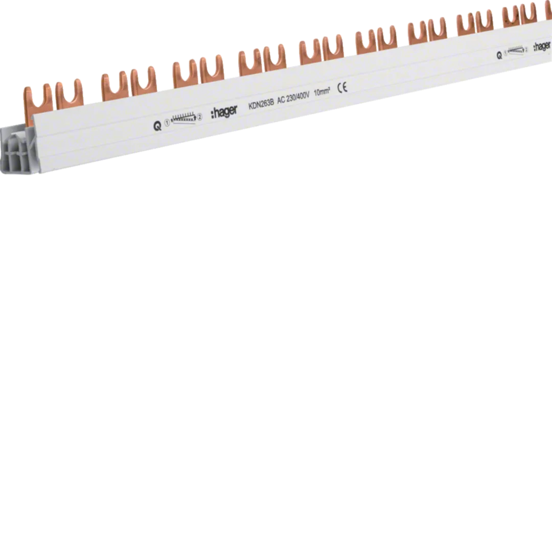 Busbar 2P furca 57M 10 mmp 63A