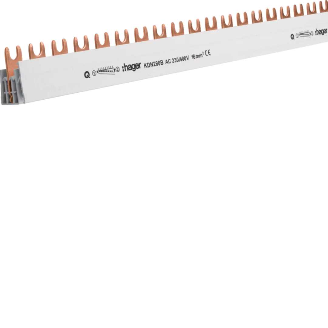 Busbar 2P furca 57M 16mmp 80A