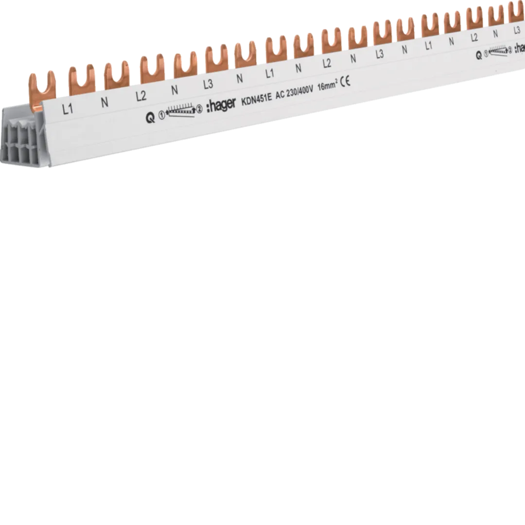 Bareta conectori tip furca, 3P+N, 16mmp, 57M