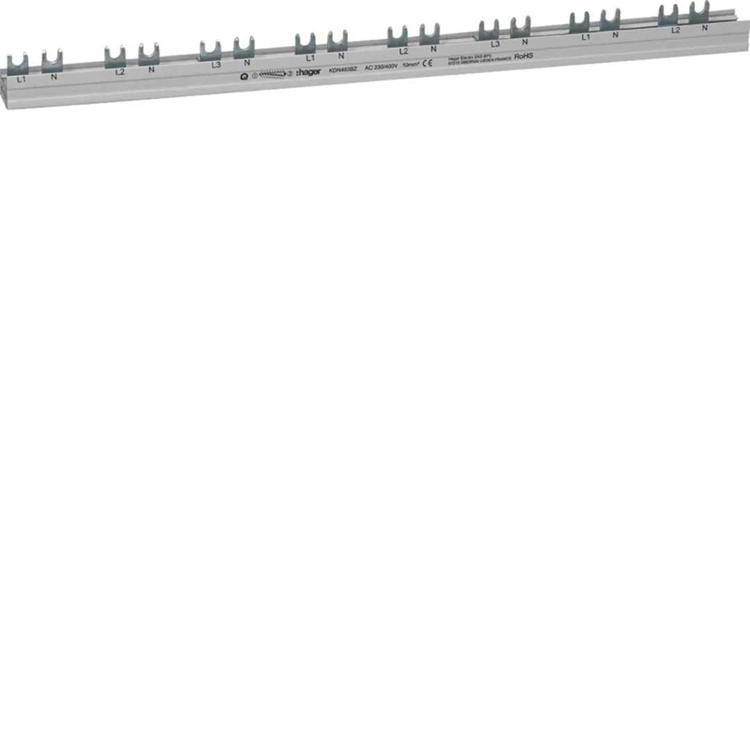 Busbar 3P+N furca pentru ARFxxxD, 24M 10mmp 63A