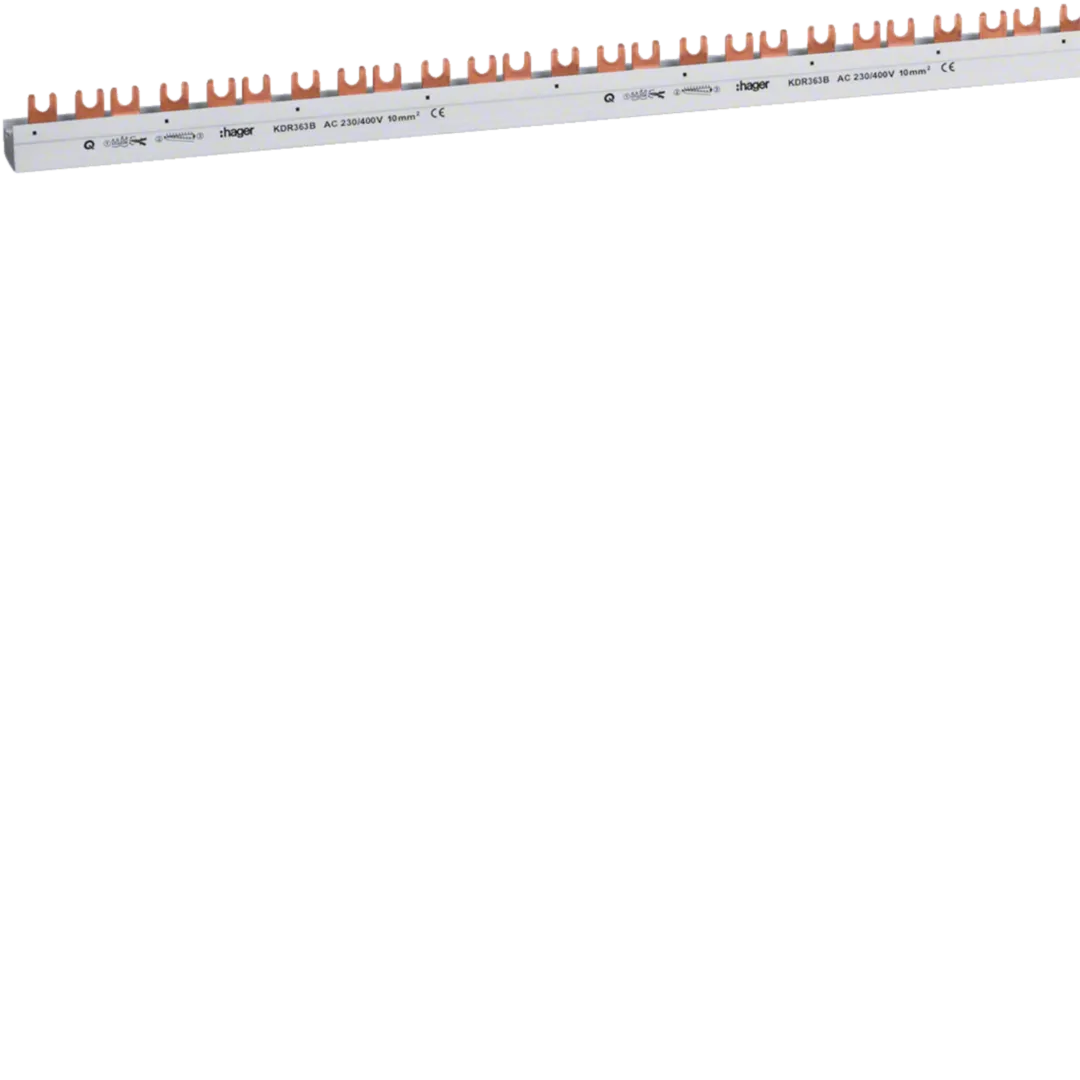 Busbar 3P furca 57M 10mmp 63A, predecupaj