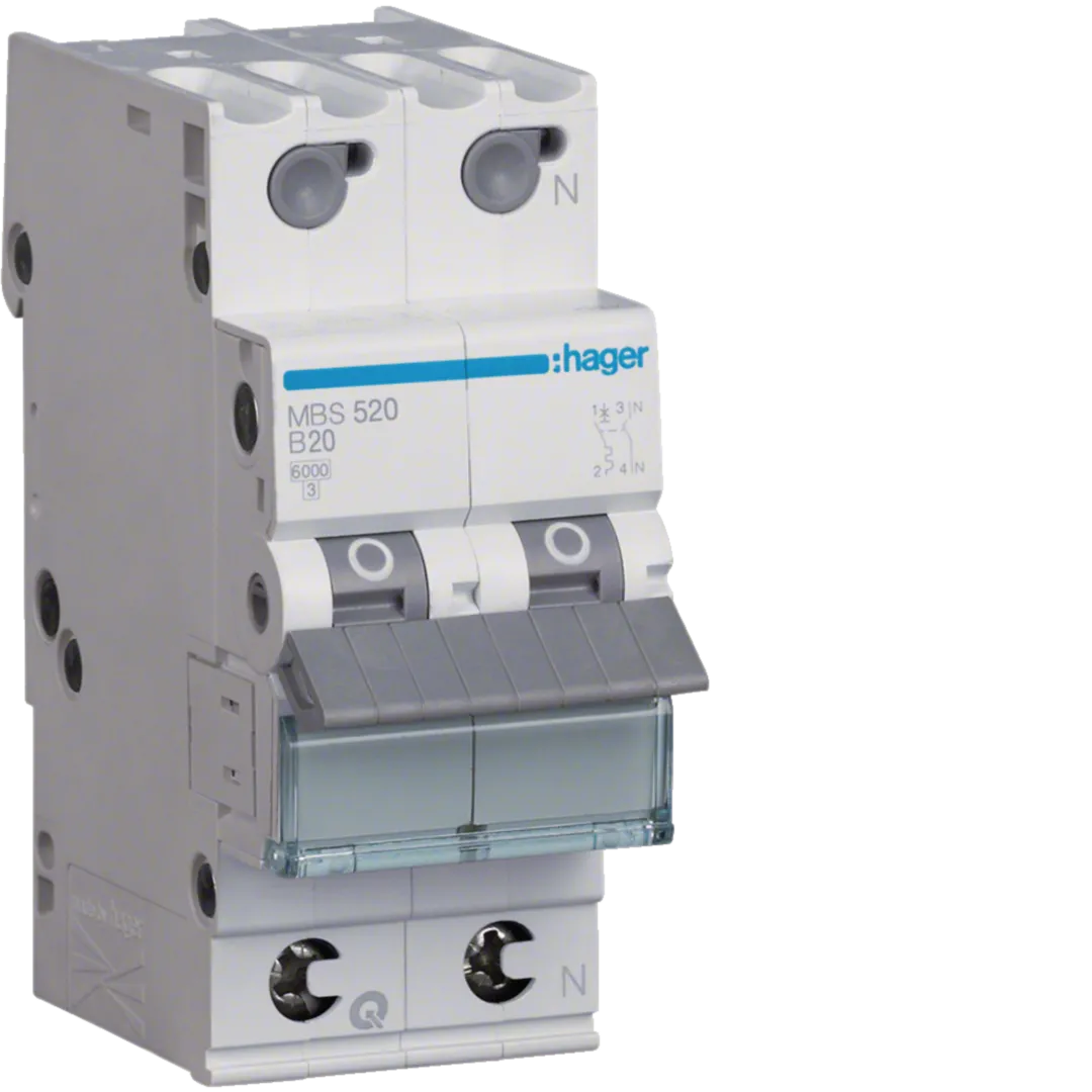 Disjunctor 1P+N 6kA B-20A QC 2M
