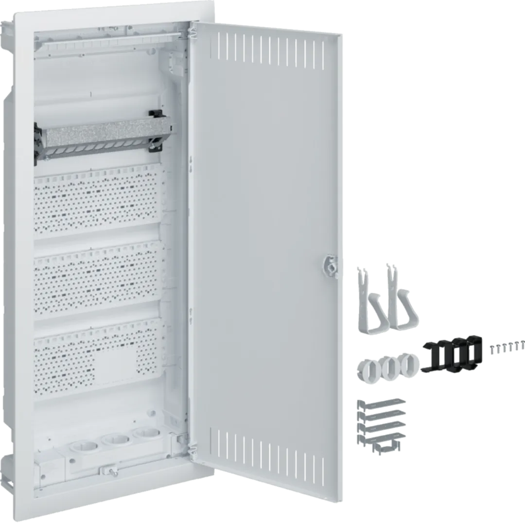 Volta multimedia 48NW, 3 prize schuko, accesorii montaj